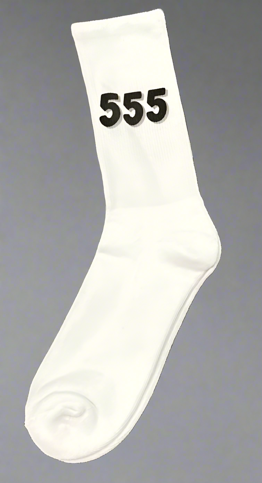 555 Angel Number Socks